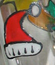 Christmas painted glass design