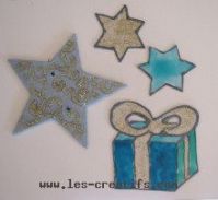 Blue-colored Christmas designs